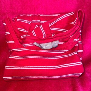 Red and White Striped Shirt